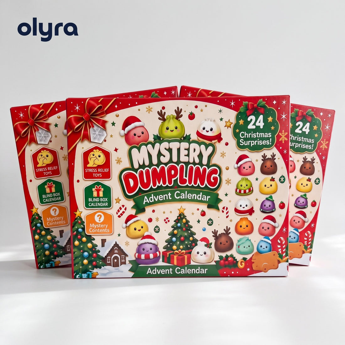 3 calendarios de Adviento squishy