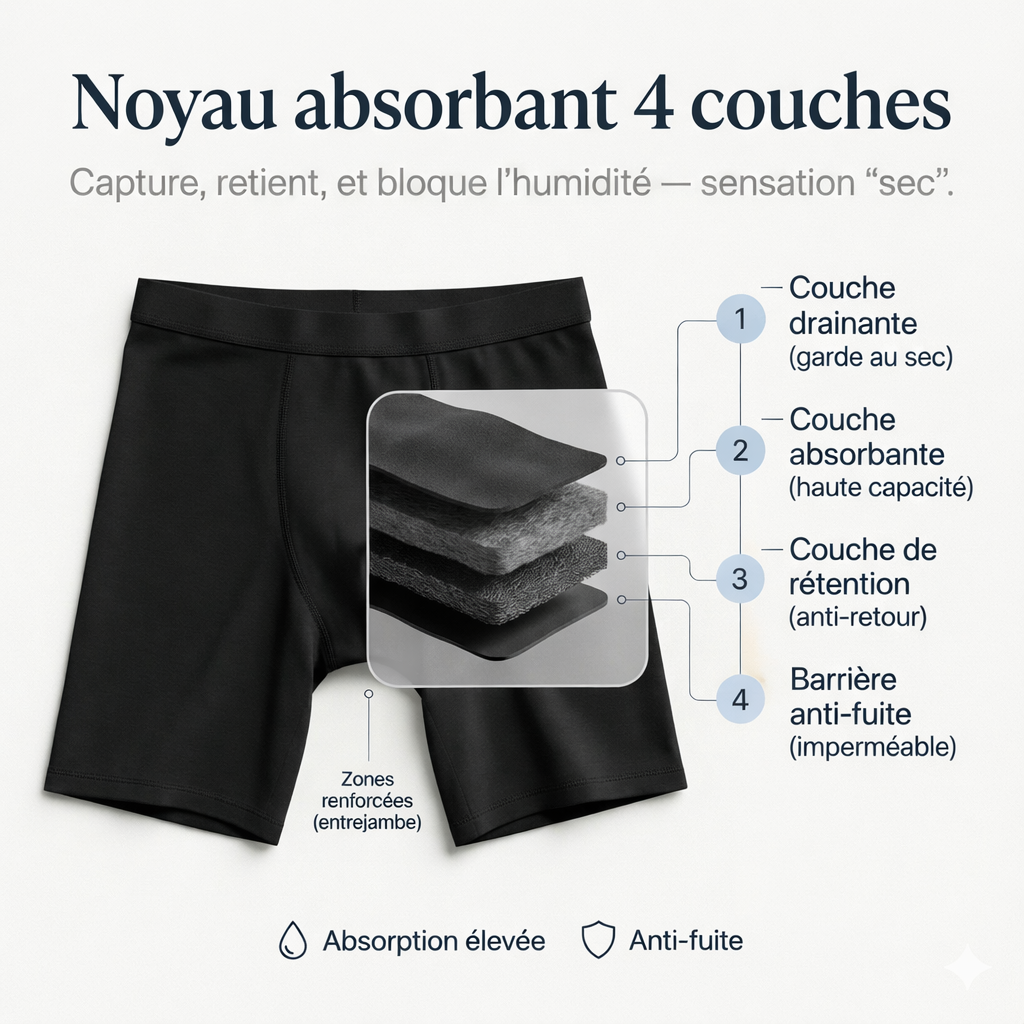 Shorty Menstruel Anti-Fuite 360°