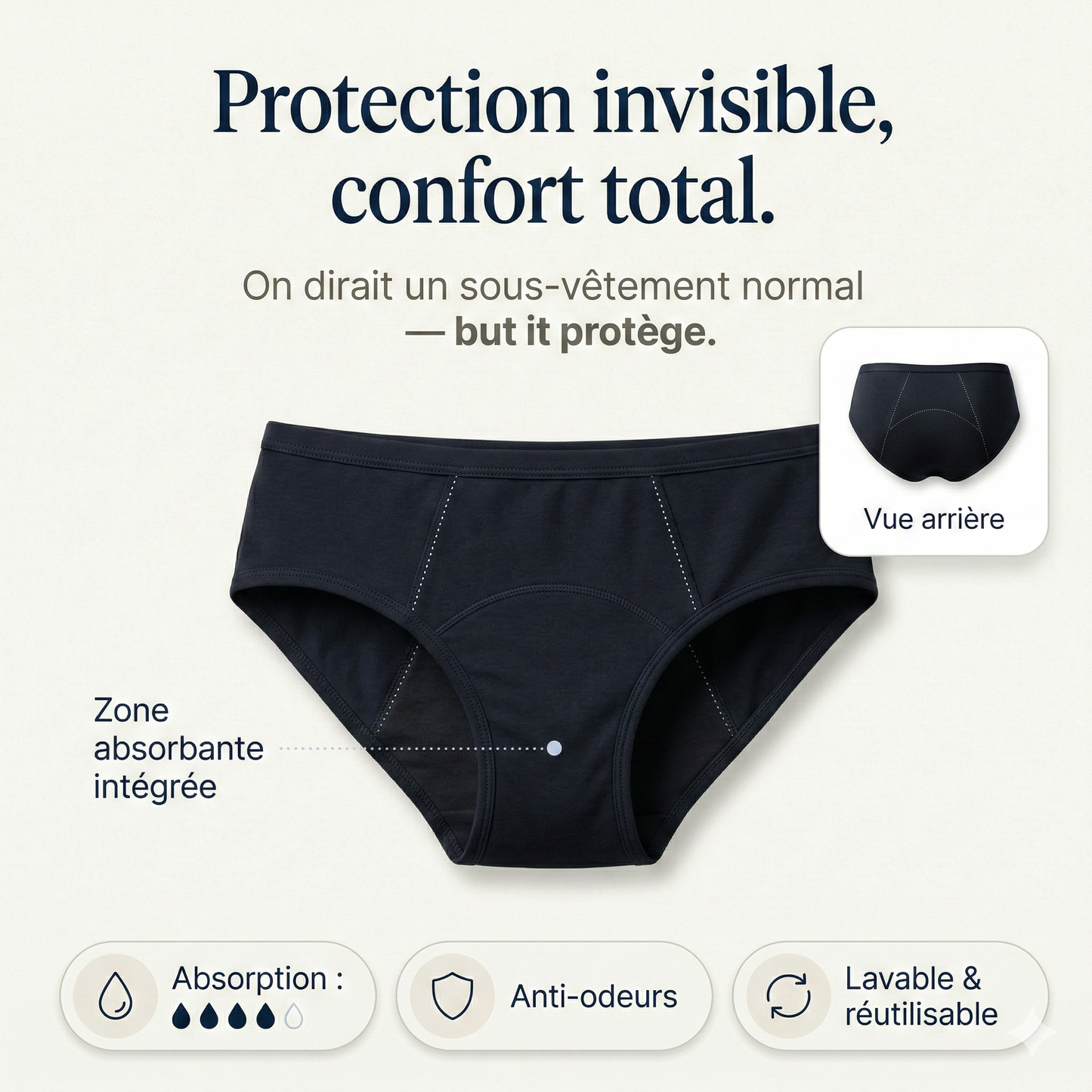 Olyra - Culotte menstruelle absorbante
