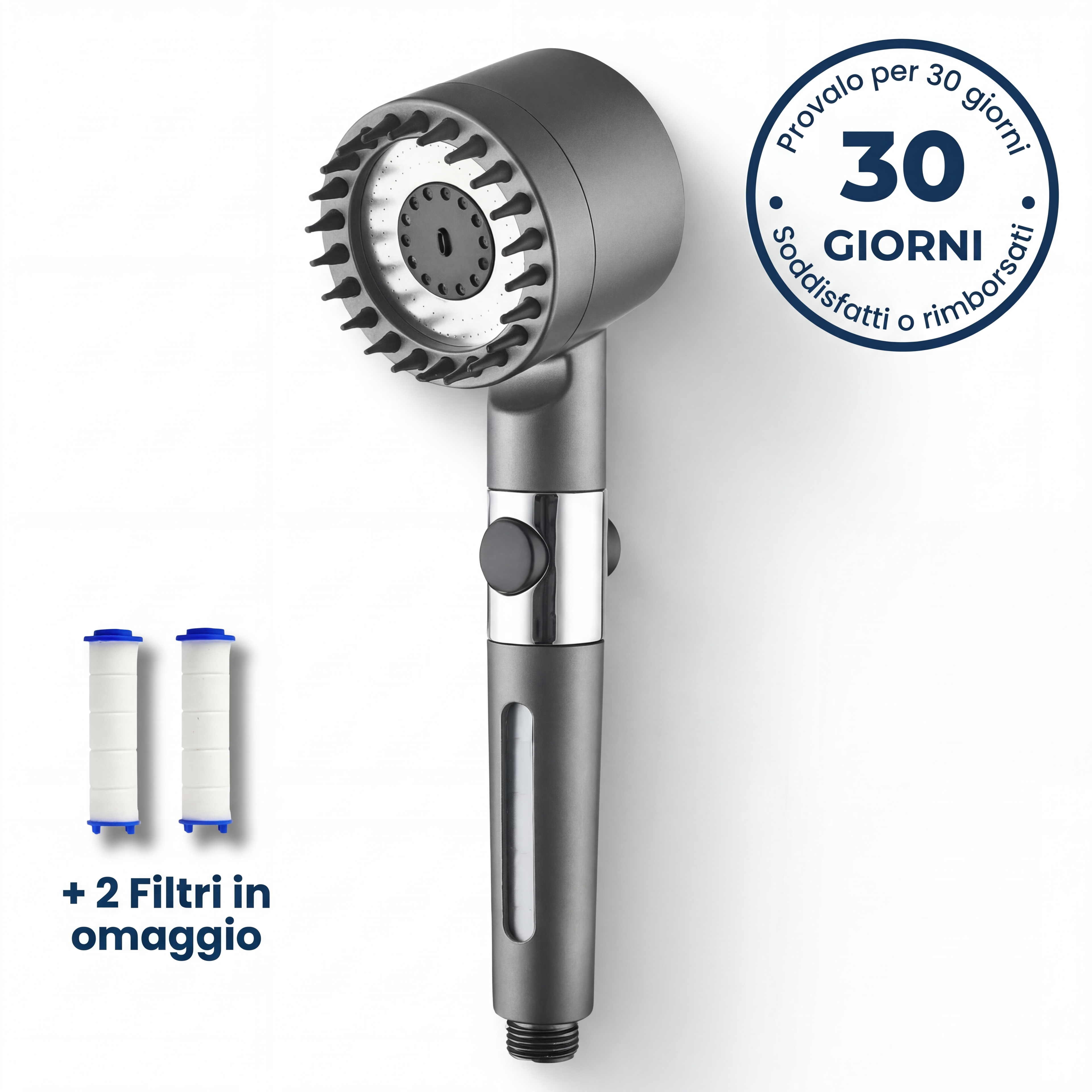 Soffione Doccia Filtrante a 3 Fasi
