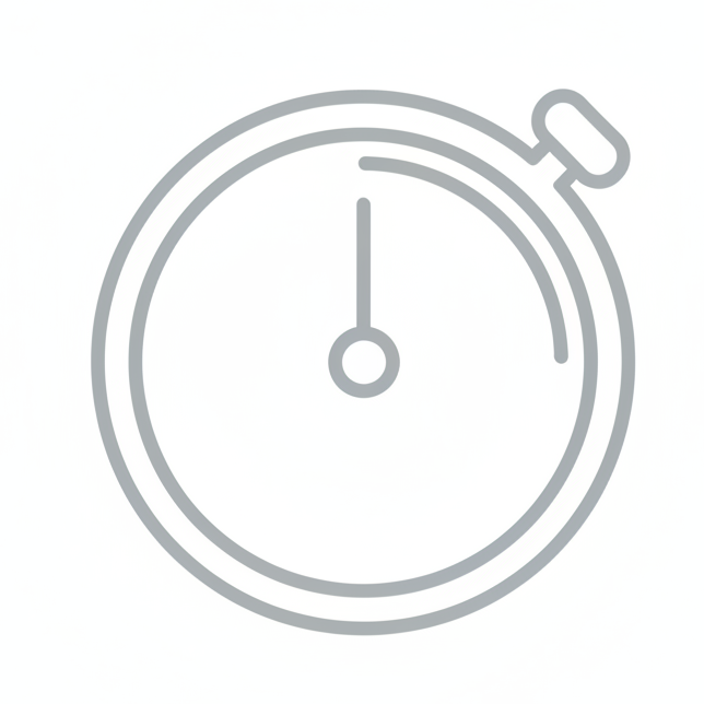  icone chronometre #E5E7EB