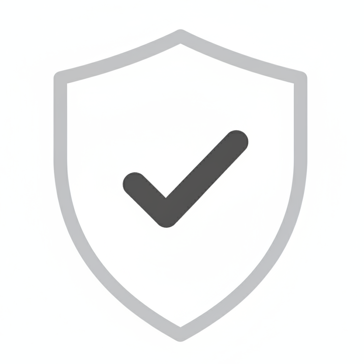 icone Pictogramme bouclier avec un check #E5E7EB